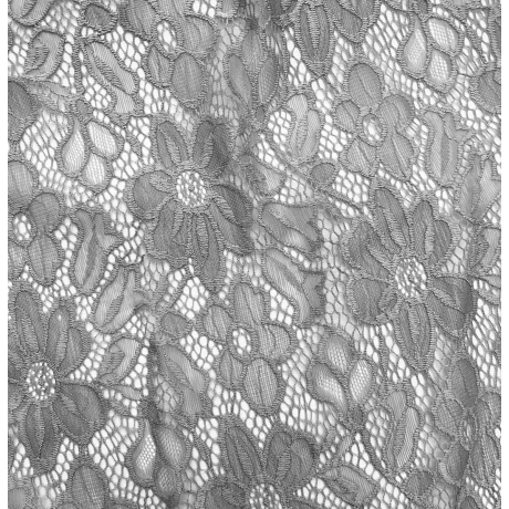 Koronka elastyczna GREY FLOWER